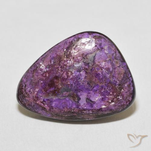 Charoïte Violet pourpre velours naturelle Fantaisie, 15.58 ct, Opaque