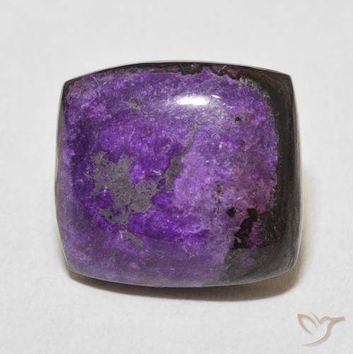 Charoïte Violet pourpre velours naturelle Coussin, 12.90 ct, Opaque