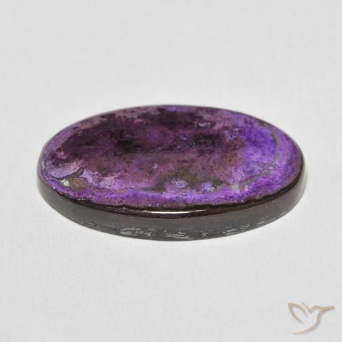 Charoïte Medium Dark-Violet naturelle ovale, 20.25 ct, Opaque