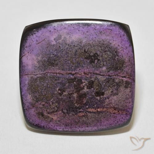 33.21ct Naturel Violet foncé Charoïte, Coussin, Opaque