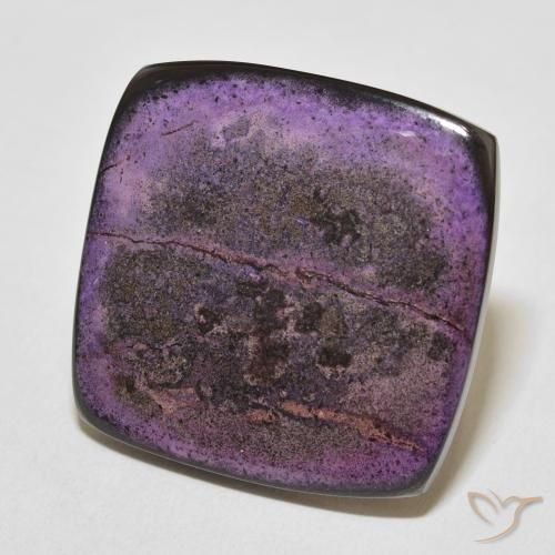 Charoïte Violet foncé naturelle Coussin, 33.21 ct, Opaque