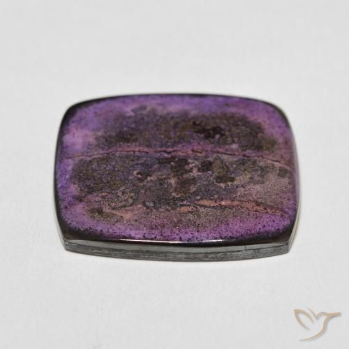 Charoïte Violet foncé naturelle Coussin, 33.21 ct, Opaque