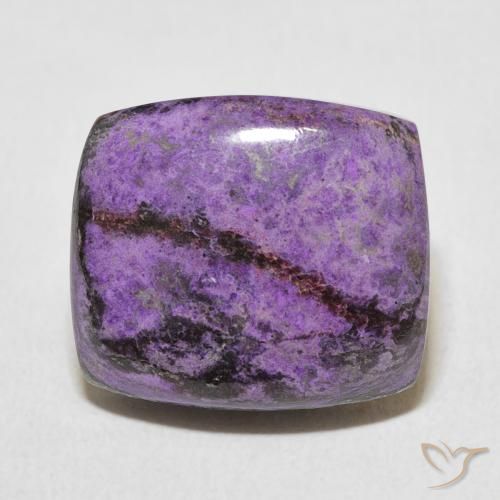 11.21ct Naturel Violet pourpre velours Charoïte, Coussin, Opaque