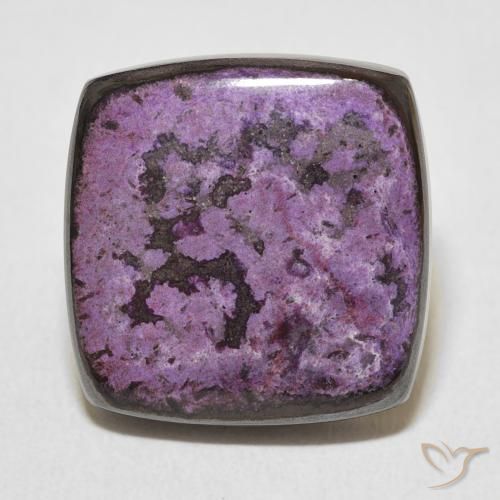 Charoïte Violet foncé naturelle Coussin, 17.52 ct, Opaque