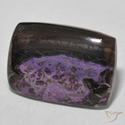 Charoïte Violet foncé naturelle Coussin, 17.72 ct, Opaque