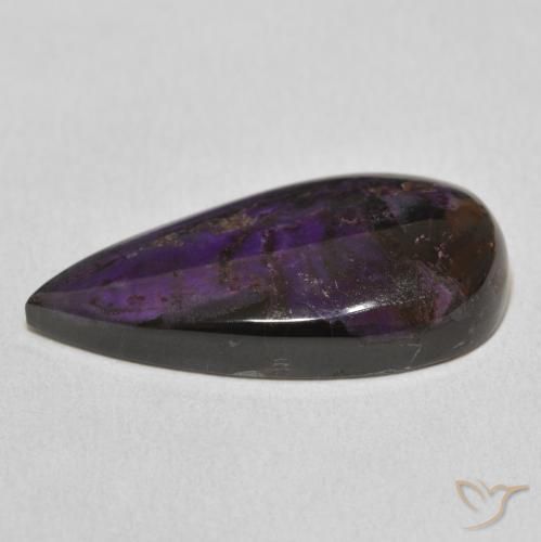 Charoïte Violet moyen naturelle En forme de poire, 14.65 ct, Opaque