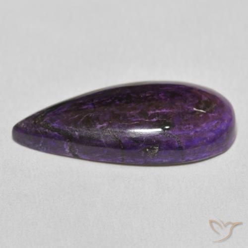 Charoïte Violet moyen naturelle En forme de poire, 11.69 ct, Opaque