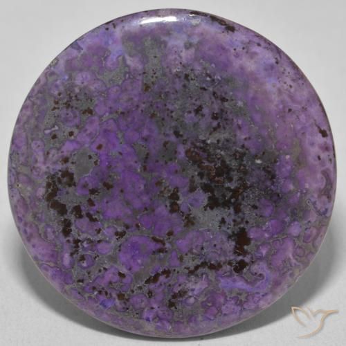 30.89ct Naturel Violet foncé Charoïte, Tour, Opaque