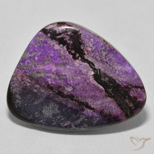 21.42ct Naturel Medium Dark-Violet Charoïte, Fantaisie, Opaque