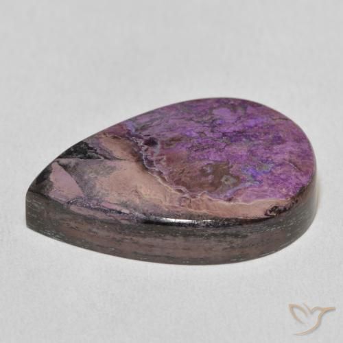 Charoïte Violet moyen naturelle En forme de poire, 18.65 ct, Opaque