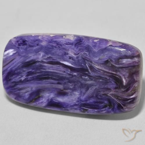 Charoïte Violet moyen naturelle Coussin, 35.16 ct, Opaque