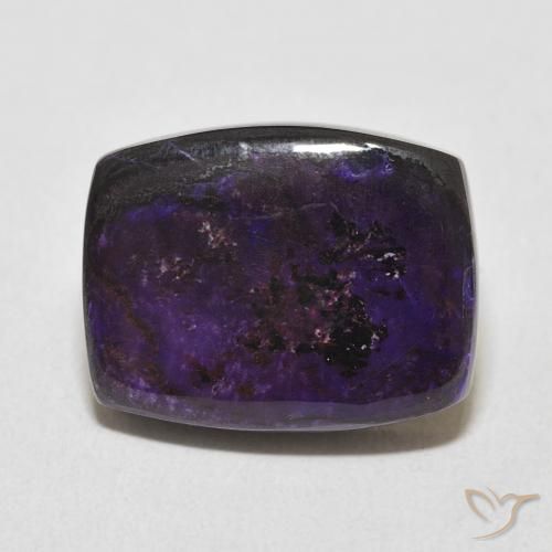 Charoïte Violet foncé naturelle Coussin, 16.25 ct, Opaque