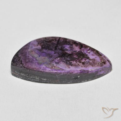 Charoïte Violet profond moyen naturelle Fantaisie, 27.82 ct, Opaque