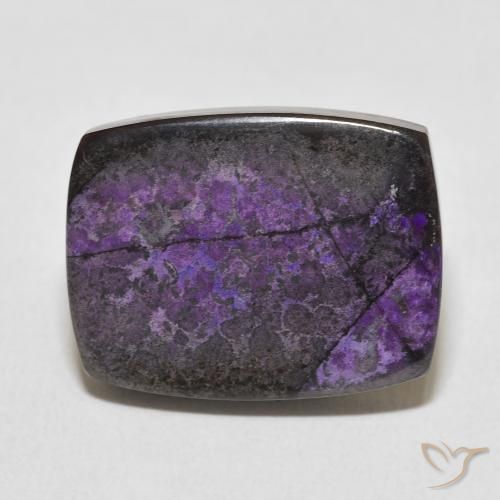 19.90ct Naturel Violet foncé Charoïte, Coussin, Opaque