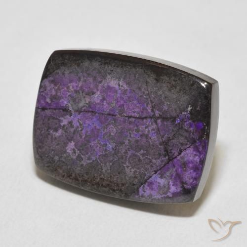 Charoïte Violet foncé naturelle Coussin, 19.90 ct, Opaque