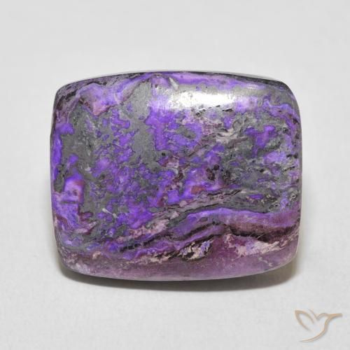 16.78ct Naturel Violet moyen Charoïte, Coussin, Opaque