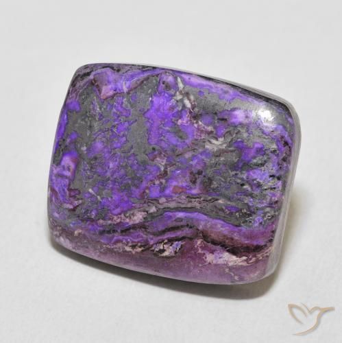 Charoïte Violet moyen naturelle Coussin, 16.78 ct, Opaque