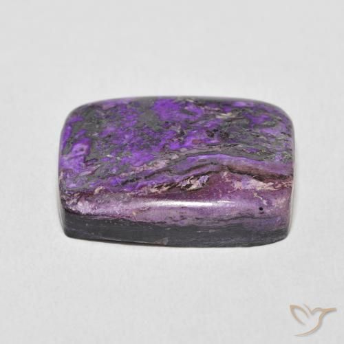 Charoïte Violet moyen naturelle Coussin, 16.78 ct, Opaque