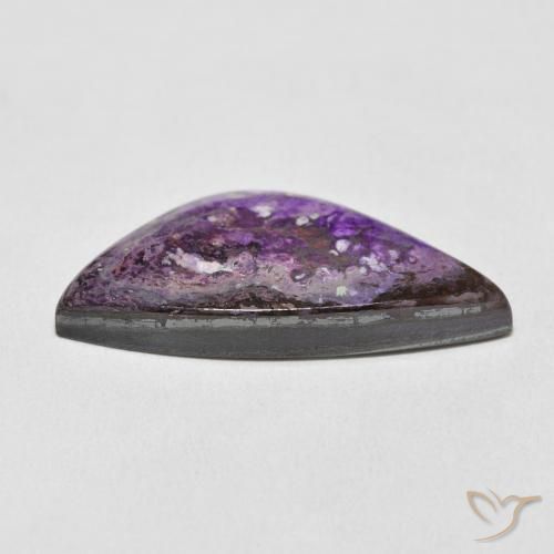Charoïte Violet profond moyen naturelle Fantaisie, 17.16 ct, Opaque