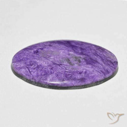 Charoïte Violet pourpre léger naturelle Coupe ovale, 38.87 ct, Opaque