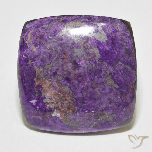 23.25ct Naturel Violet foncé Charoïte, Coussin, Opaque