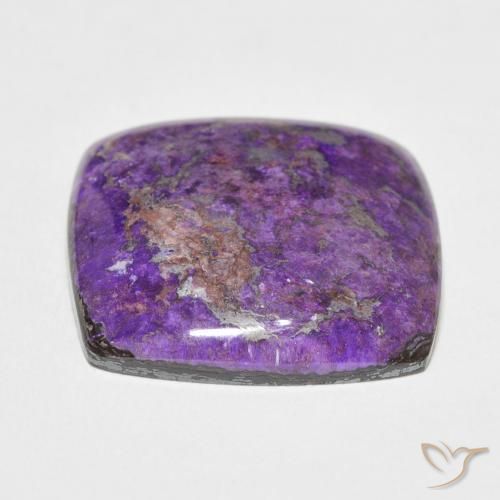 Charoïte Violet foncé naturelle Coussin, 23.25 ct, Opaque
