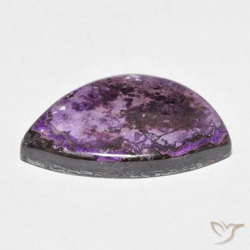 Charoïte Violet pourpre velours naturelle Fantaisie, 19.52 ct, Opaque