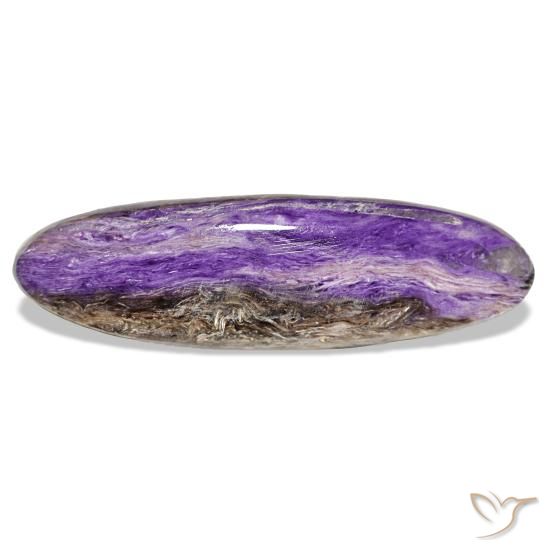 Charoïte violet naturelle coupe ovale, 23,32 ct, opaque