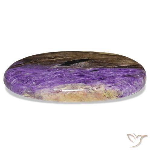 Charoïte violet naturelle coupe ovale, 26,14 ct, opaque