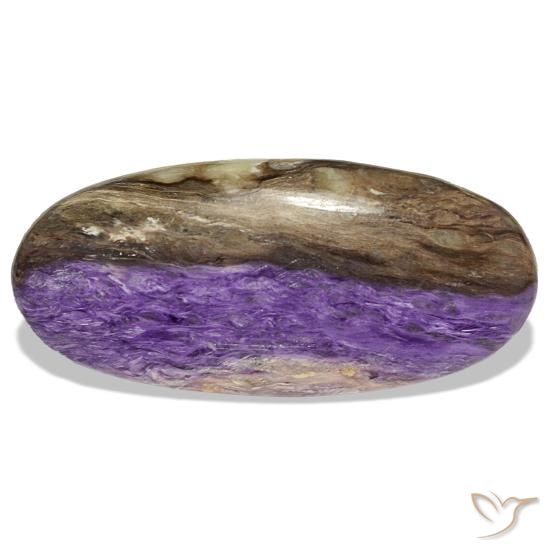 Charoïte violet de 46,40 ct, ovale, opaque