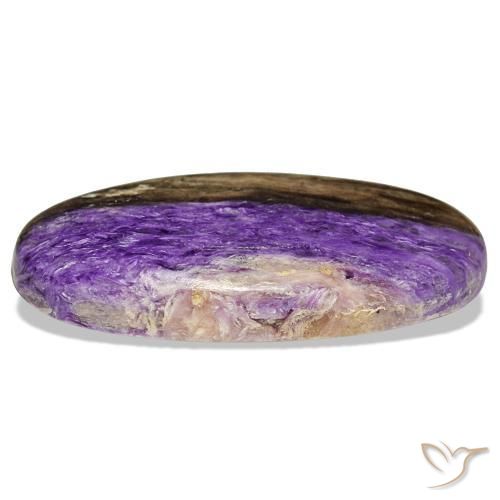 Charoïte violet naturelle coupe ovale, 46,40 ct, opaque