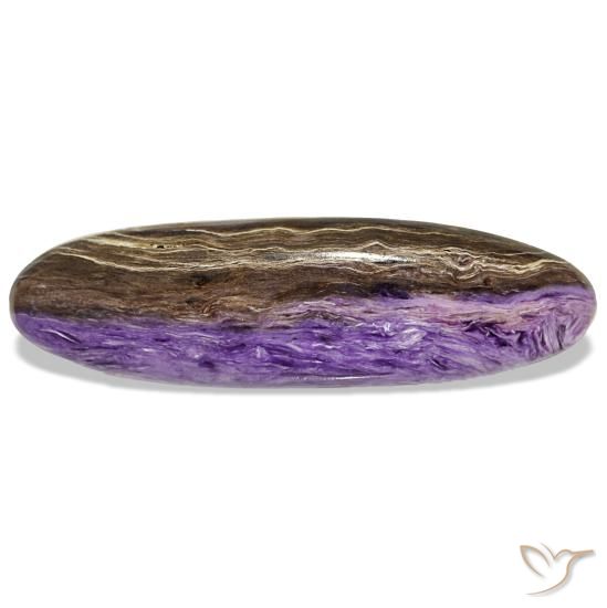 Charoïte violet naturelle coupe ovale, 14,78 ct, opaque