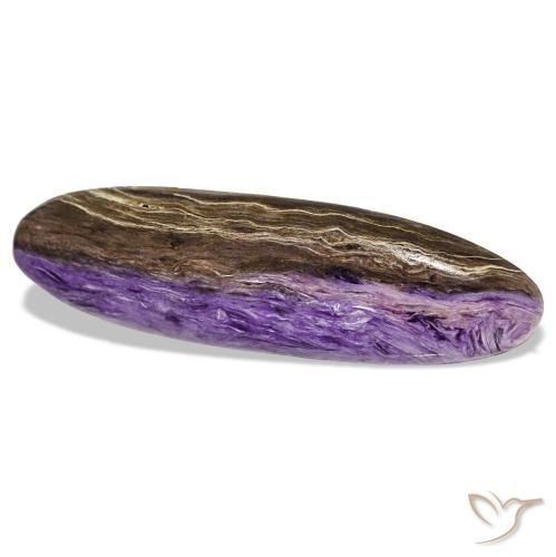 Charoïte violet naturelle coupe ovale, 14,78 ct, opaque