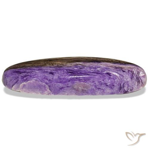 Charoïte violet naturelle coupe ovale, 14,78 ct, opaque