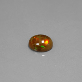 Opale chocolat multicolore naturelle transparent, 0,95 ct, transparent / translucide