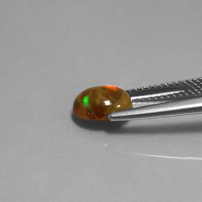Opale chocolat multicolore naturelle transparent, 0,95 ct, transparent / translucide