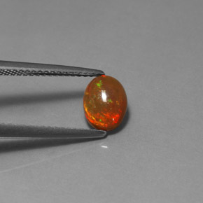 Opale chocolat multicolore naturelle transparent, 0,82 ct, transparent / translucide