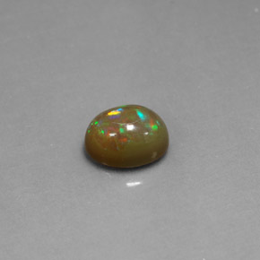 Opale chocolat multicolore naturelle transparent, 1,03 ct, transparent / translucide
