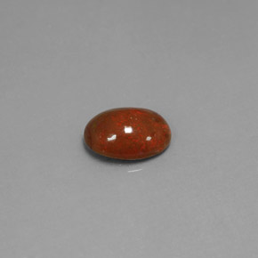 Opale chocolat multicolore naturelle coupe ovale, 1,04 ct, opaque