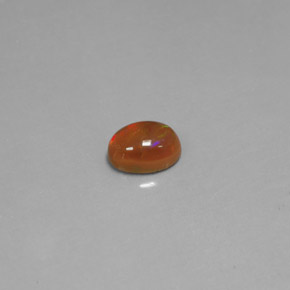 Opale chocolat multicolore naturelle transparent, 0,63 ct, transparent / translucide