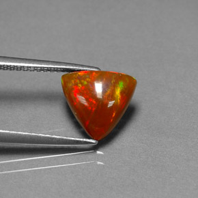 Opale Chocolat Multicolore naturelle Transparent, 1.63 ct, Transparent / Translucide