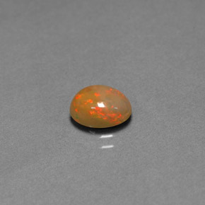 Opale Chocolat Multicolore naturelle Transparent, 0.85 ct, Transparent / Translucide