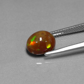 Opale chocolat multicolore naturelle transparent, 2,17 ct, transparent / translucide