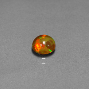 Opale chocolat multicolore naturelle transparent, 0,60 ct, transparent / translucide