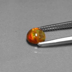 Opale chocolat multicolore naturelle transparent, 0,60 ct, transparent / translucide