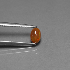 Opale chocolat multicolore naturelle transparent, 0,40 ct, transparent / translucide