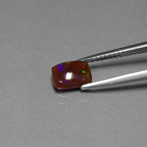 Opale chocolat multicolore naturelle transparent, 0,64 ct, transparent / translucide