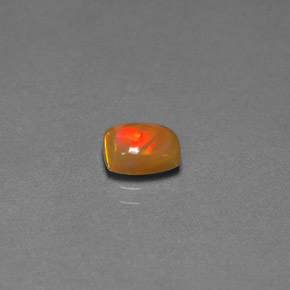 Opale chocolat multicolore naturelle transparent, 0,67 ct, transparent / translucide