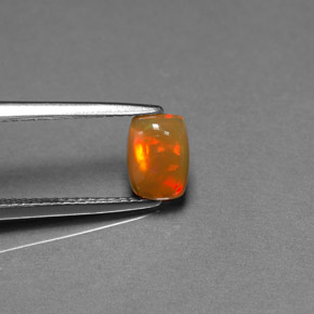 Opale chocolat multicolore naturelle transparent, 0,67 ct, transparent / translucide