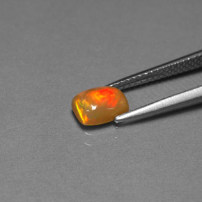 Opale chocolat multicolore naturelle transparent, 0,67 ct, transparent / translucide